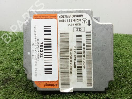 Used ECU airbags ECU airbags MERCEDES-BENZ M-CLASS (W163) ML 270 CDI (163.113) (163 hp) 39695350 39695350