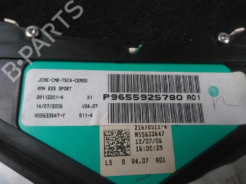 Instrument cluster PEUGEOT 307 CC (3B) 2.0 16V | BP5780803C47 
