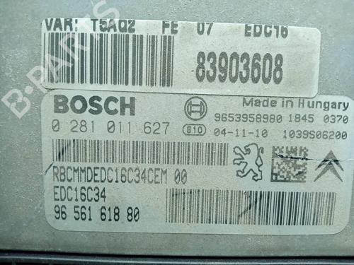 Engine control unit (ECU) PEUGEOT 307 (3A/C)  | BP15203574M57 