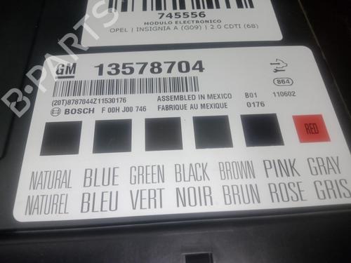 Electronic module OPEL INSIGNIA A (G09) 2.0 CDTI (68) | BP30591082M83