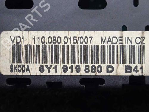 Instrument cluster SKODA FABIA I (6Y2) 1.9 TDI | BP10060166C47 