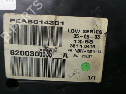 Instrument cluster RENAULT MEGANE II (BM0/1_, CM0/1_) 1.4 16V (BM0B, CM0B) | BP8175717C47 