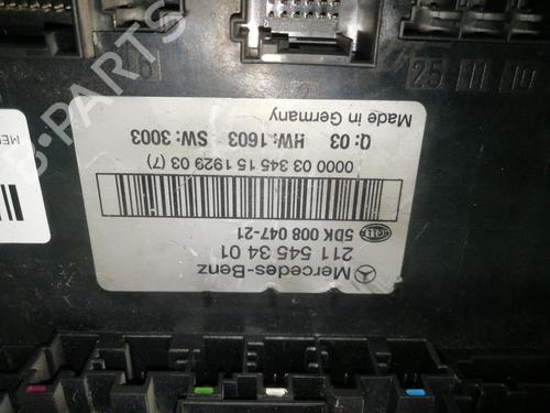 Fuse box MERCEDES-BENZ E-CLASS (W211) E 270 CDI (211.016) | BP27694467E1 