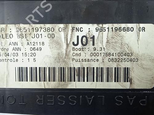 Control unit CITROËN C5 I (DC_) 2.0 HDi (DCRHZB, DCRHZE) | BP31622419M11