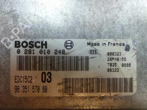 Engine control unit (ECU) PEUGEOT 406 (8B) 2.0 HDI 110 | BP5690031M57 