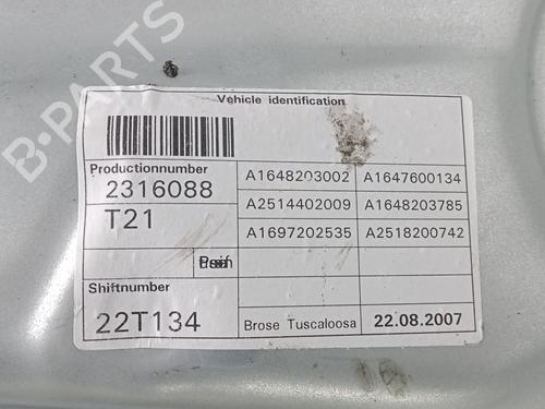 Front left window mechanism MERCEDES-BENZ M-CLASS (W164) ML 280 CDI 4-matic (164.120) | BP32249508C22 