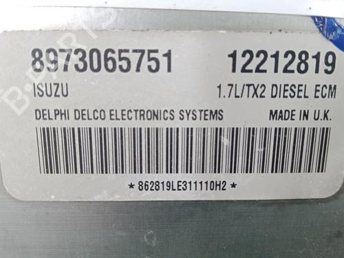 Engine control unit (ECU) OPEL ASTRA G Hatchback (T98) 1.7 DTI 16V (F08, F48) | BP31885502M57 