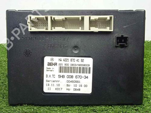 Electronic module MERCEDES-BENZ S-CLASS (W221, V221) S 320 CDI | BP12241596M83 