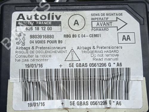 ECU airbags PEUGEOT PARTNER Box Body/MPV (5_, G_) 1.6 HDi 75 | BP24429369M53