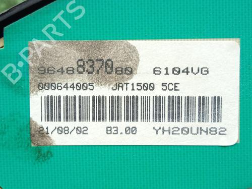 Instrument cluster PEUGEOT 206 SW (2E/K) 1.6 16V | BP30610179C47