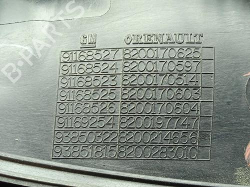 Front left exterior door handle RENAULT TRAFIC II Van (FL) 2.0 dCi 115 (FL01, FL0U, FL00, FL0H, FL0M) | BP31189867C128