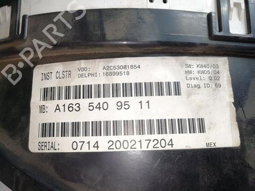 Instrument cluster MERCEDES-BENZ M-CLASS (W163) ML 270 CDI (163.113) | BP24125677C47 