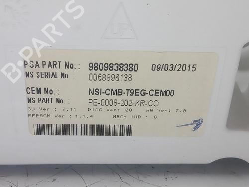 Instrument cluster PEUGEOT 308 I (4A_, 4C_)  | BP16830892C47 