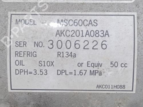 AC Kompressor SUZUKI SWIFT III (MZ, EZ) 1.5 (RS415, ZC21S) | BP31044312M34