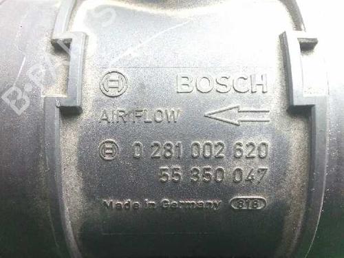 Mass air flow sensor OPEL MERIVA A MPV (X03) 1.7 CDTI (E75) | BP5717784M95 