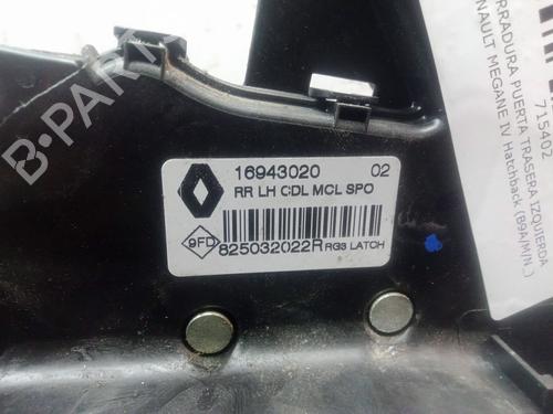 Rear left lock RENAULT MEGANE IV Hatchback (B9A/M/N_) 1.5 dCi 90 (B9A1) | BP24329822C100 