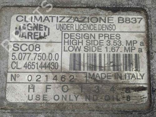 AC compressor FIAT PUNTO (176_) 60 1.2 (176AP, 176AR, 176AQ, 176BB) | BP5721654M34 