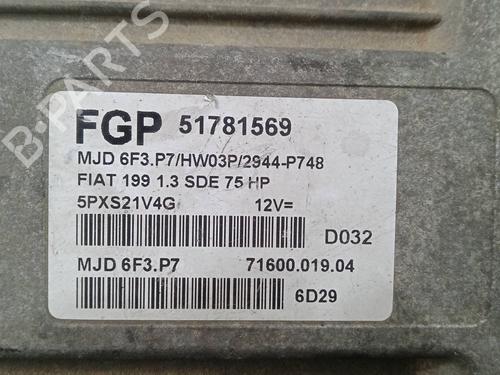 Engine control unit (ECU) FIAT GRANDE PUNTO (199_) 1.3 D Multijet | BP37489154M57 - Image 4