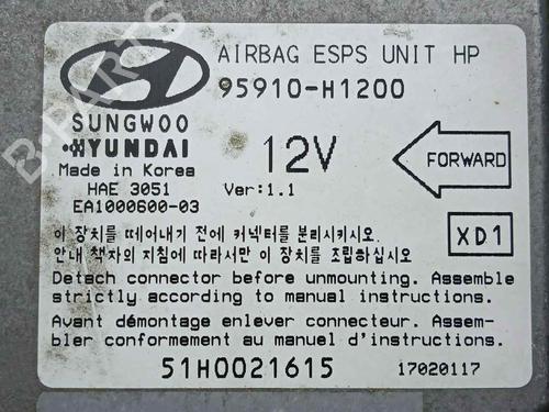 ECU airbags HYUNDAI TERRACAN (HP) 2.9 CRDi | BP15608145M53 
