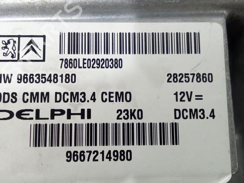 Engine control unit (ECU) CITROËN C5 III (RD_) 2.0 HDi 140 (RDRHF8, RDRHFA, RDRHA8, RDRHAJ) | BP36917231M57 - Image 3