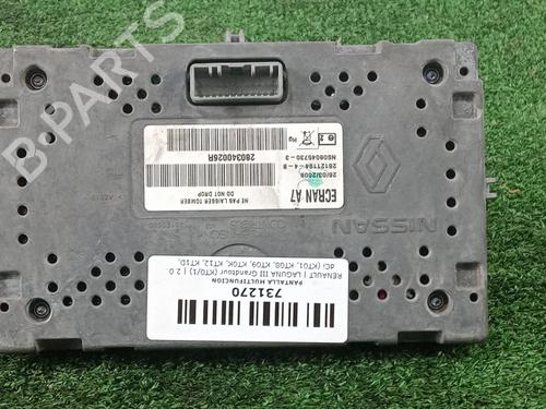 Display monitor RENAULT LAGUNA III Grandtour (KT0/1) 2.0 dCi (KT01, KT08, KT09, KT0K, KT12, KT1D, KT1W) | BP30112418C48