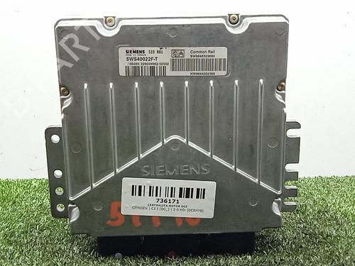 Engine control unit (ECU) CITROËN C5 I (DC_) 2.0 HDi (DCRHYB) 5WS40022FT | - | SW9646529680 | SIEMENS | SID801