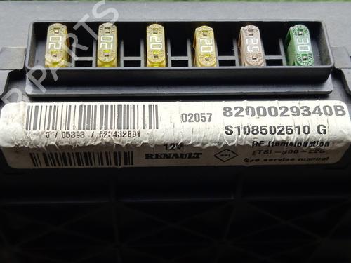 Fuse box RENAULT MEGANE I Coach (DA0/1_) 1.4 16V (DA0D, DA1H, DA0W, DA10) | BP31188341E1