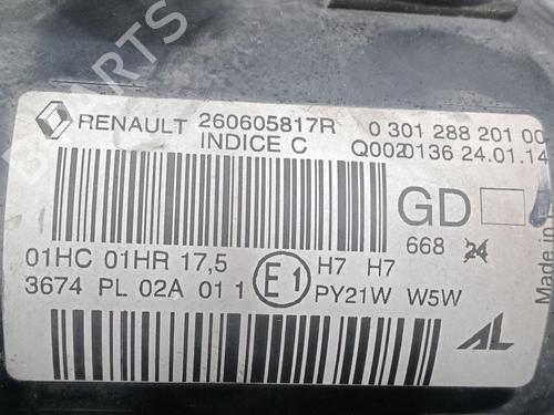 Left headlight RENAULT MEGANE III Hatchback (BZ0/1_, B3_) 1.2 TCe (BZ2B, BZ11) | BP32145222C28 