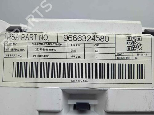 Instrument cluster CITROËN C5 III (RD_)  | BP18154714C47 