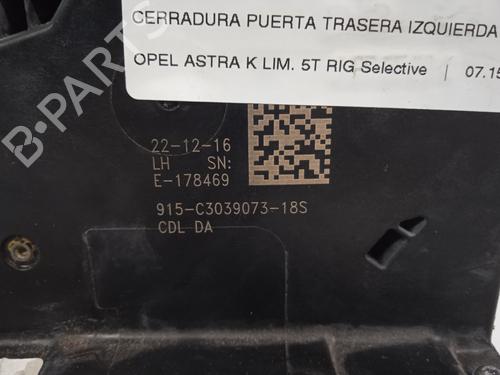 Rear left lock OPEL ASTRA K (B16) 1.6 CDTi (68) | BP10771878C100 