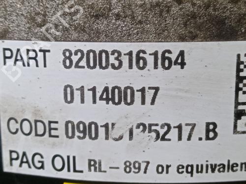 AC compressor RENAULT MEGANE II Saloon (LM0/1_) 1.5 dCi (LM0F, LM0T, LM2B) | BP32166267M34 