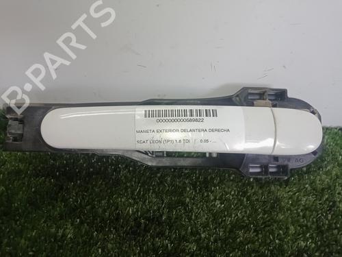 Used Front right exterior door handle SEAT LEON (1P1) 1.6 TDI (105 hp) 22238699