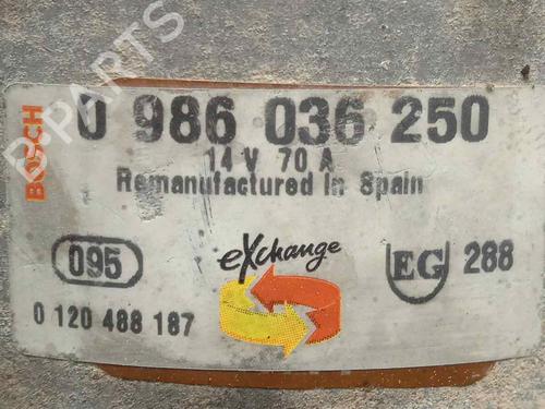 Alternator OPEL KADETT E (T85)  | BP10704097M7 