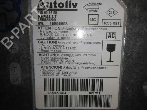 ECU airbags RENAULT LAGUNA III (BT0/1)  | BP5926854M53 