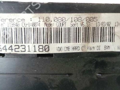 Instrument cluster PEUGEOT 406 (8B) 2.0 HDI 90 | BP6107691C47 