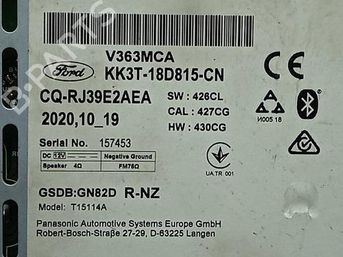 Radio FORD TRANSIT CUSTOM V362 Van (FY, FZ) | BP29989972E6