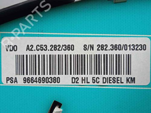 Instrument cluster PEUGEOT 407 (6D_) 1.6 HDi 110 (6D9HZC, 6D9HYC) | BP19732207C47 