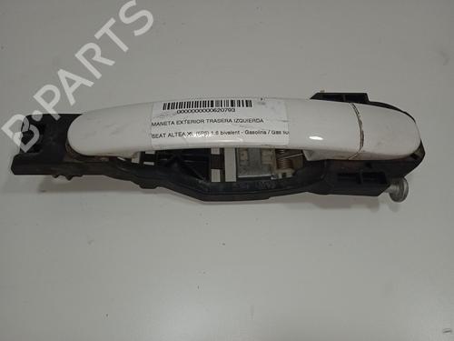 Used Rear left exterior door handle SEAT ALTEA XL (5P5, 5P8) 1.6 (102 hp) 12543336
