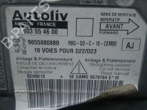 ECU airbags PEUGEOT 407 (6D_) 2.0 HDi 135 (6DRHRH, 6DRHRE, 6DRHRG, 6DRHRJ) | BP6462472M53 