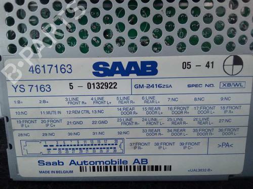 Radio SAAB 9-5 (YS3E) 1.9 TiD | BP5698051E6 