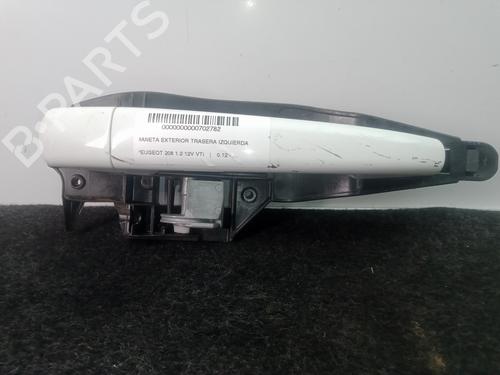 Used Rear left exterior door handle PEUGEOT 208 I (CA_, CC_) [2012-2021]  22239560