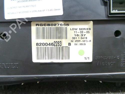 Instrument cluster RENAULT MEGANE II (BM0/1_, CM0/1_) 1.5 dCi (BM02, BM13, BM2A, CM02, CM13) | BP5692471C47 