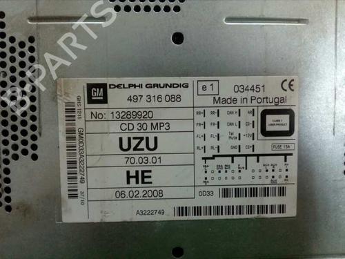 Bilradio OPEL CORSA D (S07) 1.3 CDTI (L08, L68) | BP5768072E6 