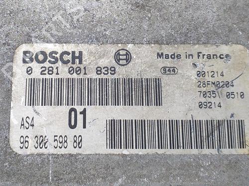 Engine control unit (ECU) CITROËN SAXO (S0, S1) 1.5 D | BP12263257M57 