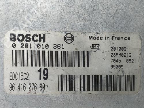 Engine control unit (ECU) PEUGEOT 406 (8B) 2.0 HDI 90 | BP12534117M57 