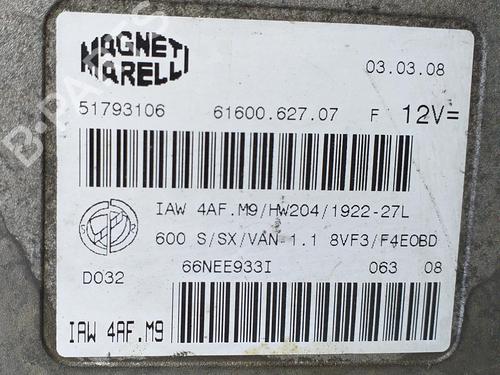 Engine control unit (ECU) FIAT SEICENTO / 600 (187_) 1.1 (187AXB, 187AXB1A, 187AXC1A02) | BP13376231M57 