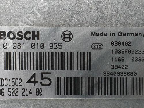 Engine control unit (ECU) PEUGEOT 306 (7B, N3, N5) 2.0 HDI 90 | BP12264057M57 