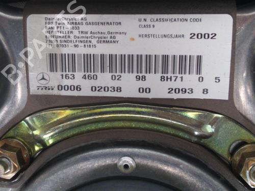 Airbag Kit MERCEDES-BENZ M-CLASS (W163) ML 400 CDI (163.128) | BP7449714C86 