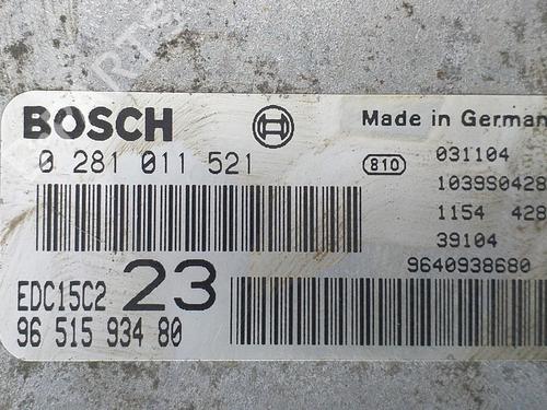 Engine control unit (ECU) CITROËN XSARA PICASSO (N68) 1.6 HDi | BP12543420M57 