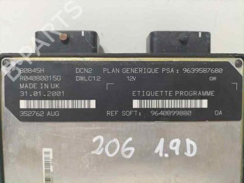 Engine control unit (ECU) PEUGEOT 206 Hatchback (2A/C)  | BP17752655M57 